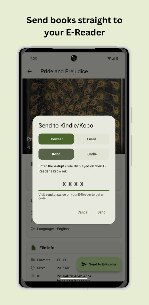 Send to e-reader