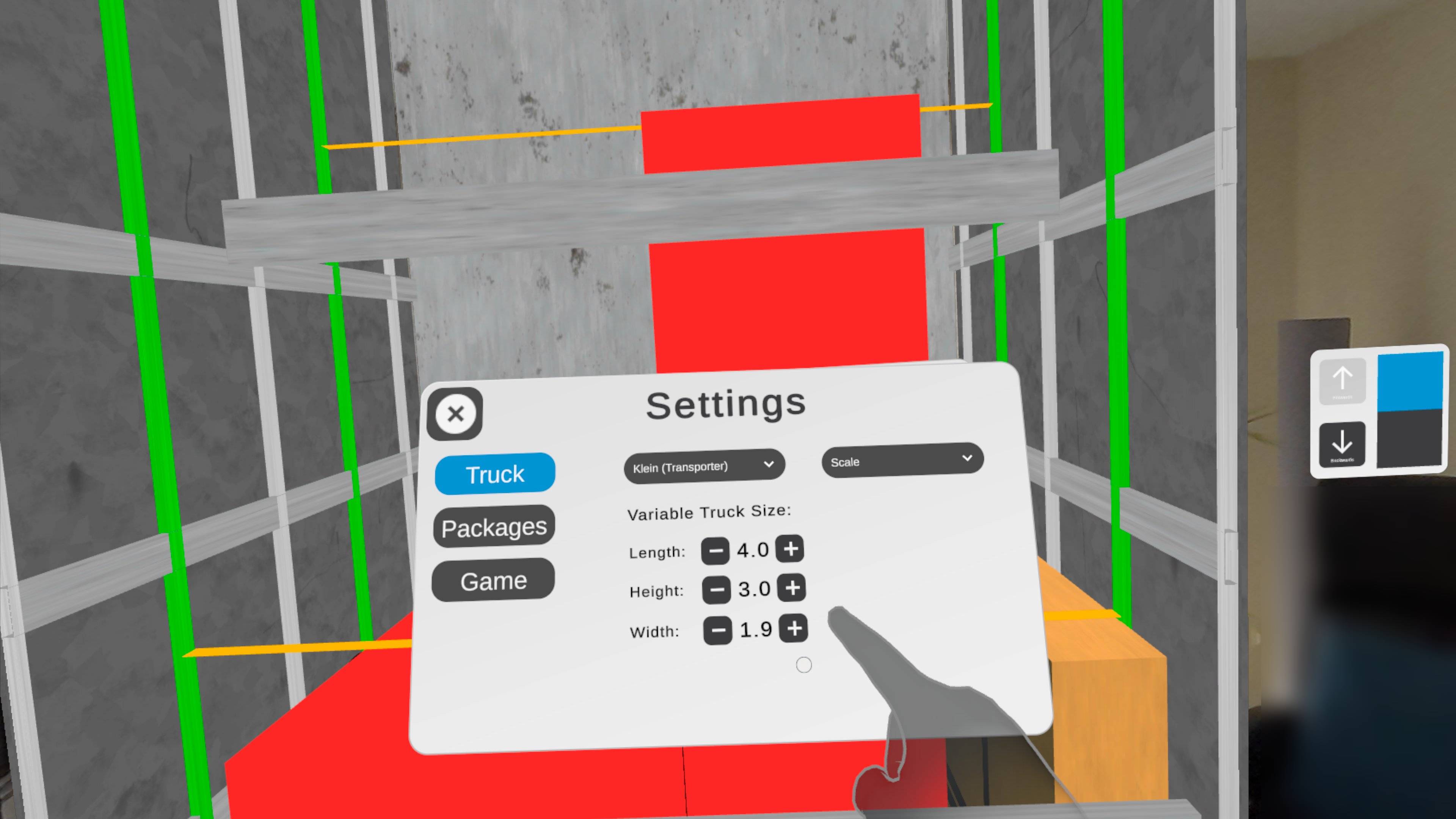 StackWiseAR workflow with package guidance